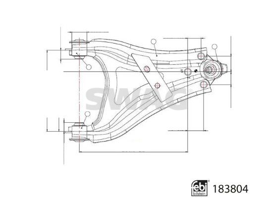 Control/Trailing Arm, wheel suspension 33 10 9220