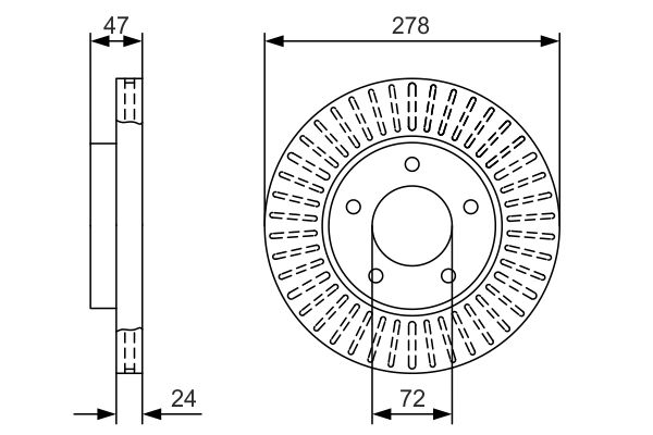 Brake Disc 0 986 479 A52