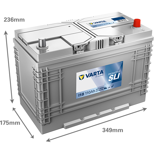 VARTA PROmotive HD I18 12V 110Ah 680A/EN gef&uuml;llt