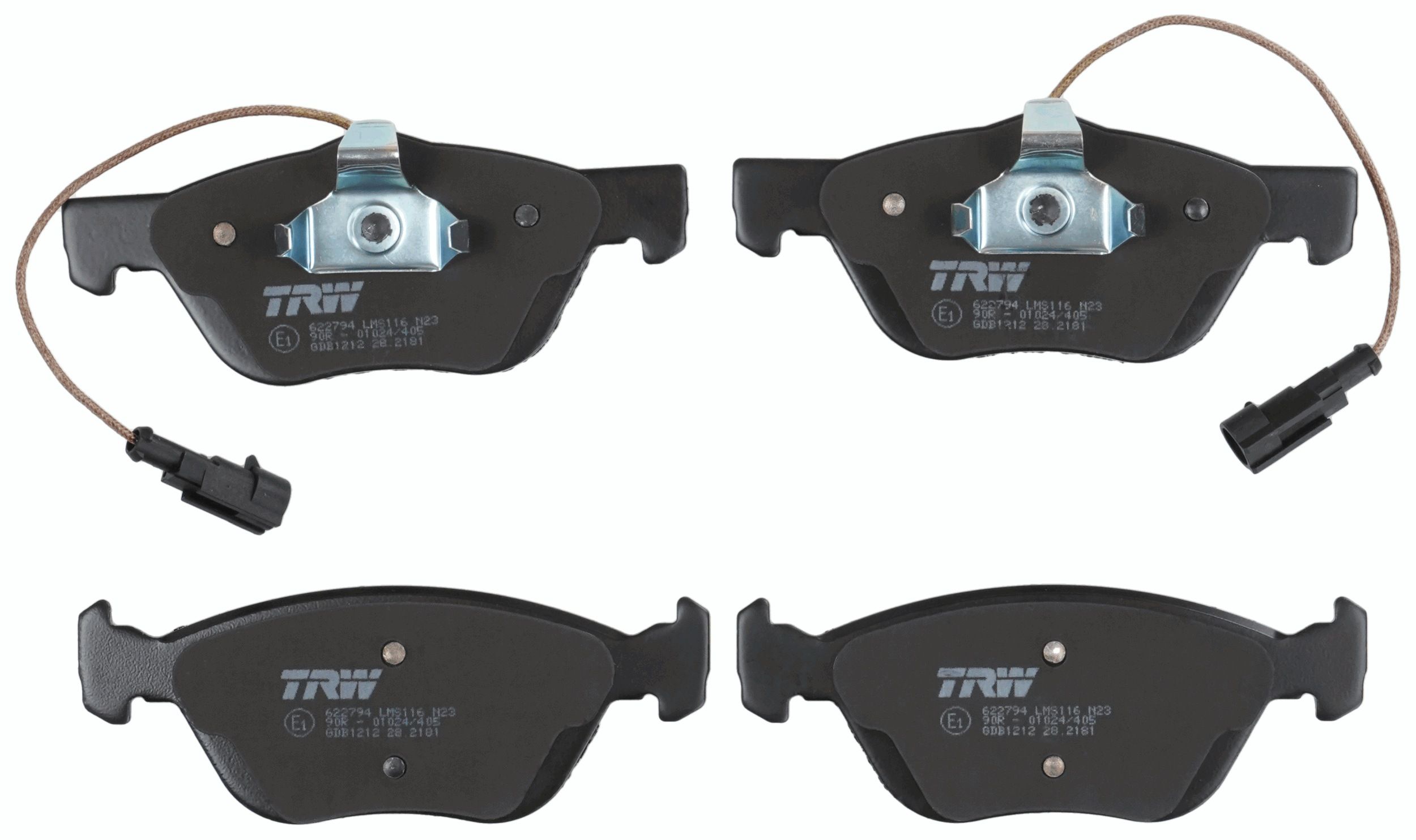TRW DISC BRAKE PADS - TecDoc 2