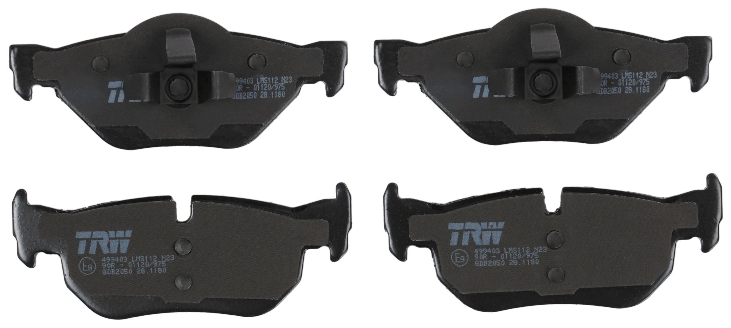 TRW DISC BRAKE PADS - TecDoc 2