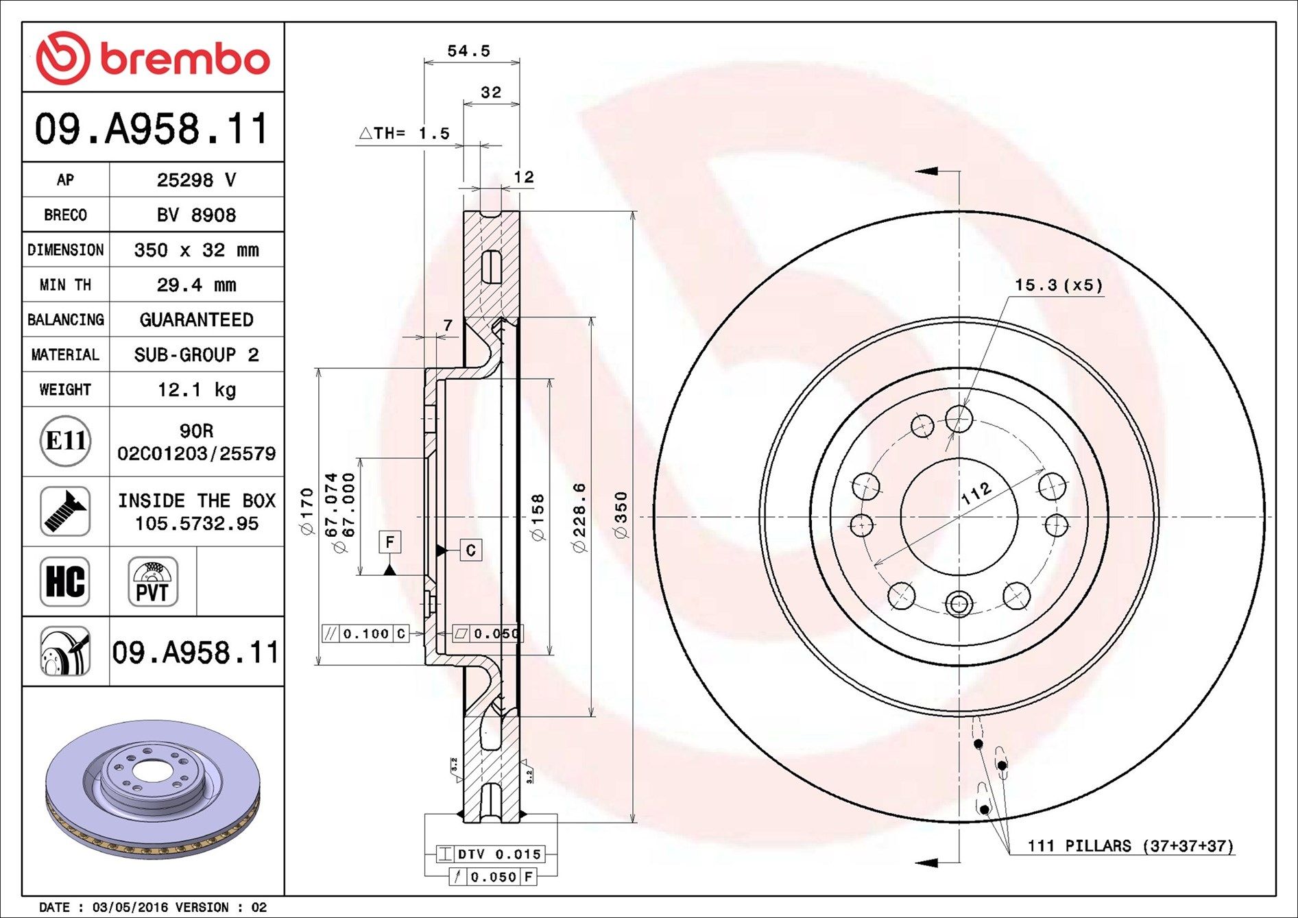 MERCEDES BENZ ML320 CDI W164 05-09 (FRT) - TecDoc 2