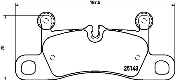 Brake Pad Set, disc brake 8DB 355 023-371