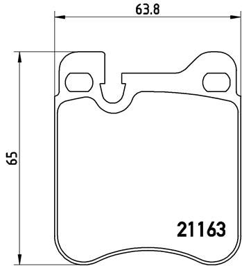 Brake Pad Set, disc brake P 65 010