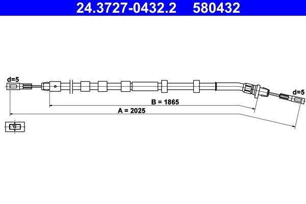 ATE 24.3727-0432.2 - Seilzug, Feststellbremse