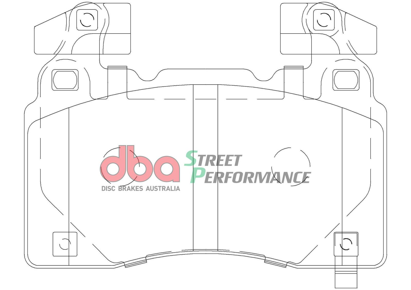 DBA SP PERFORMANCE BRAKE PADS [ Holden VE/VF SSV Brembo (rectangle weight) 2013-2017 F ] R90 Approved - TecDoc Only