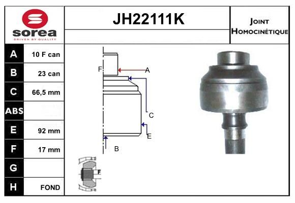 KIT CV JOINT AVEC KR -