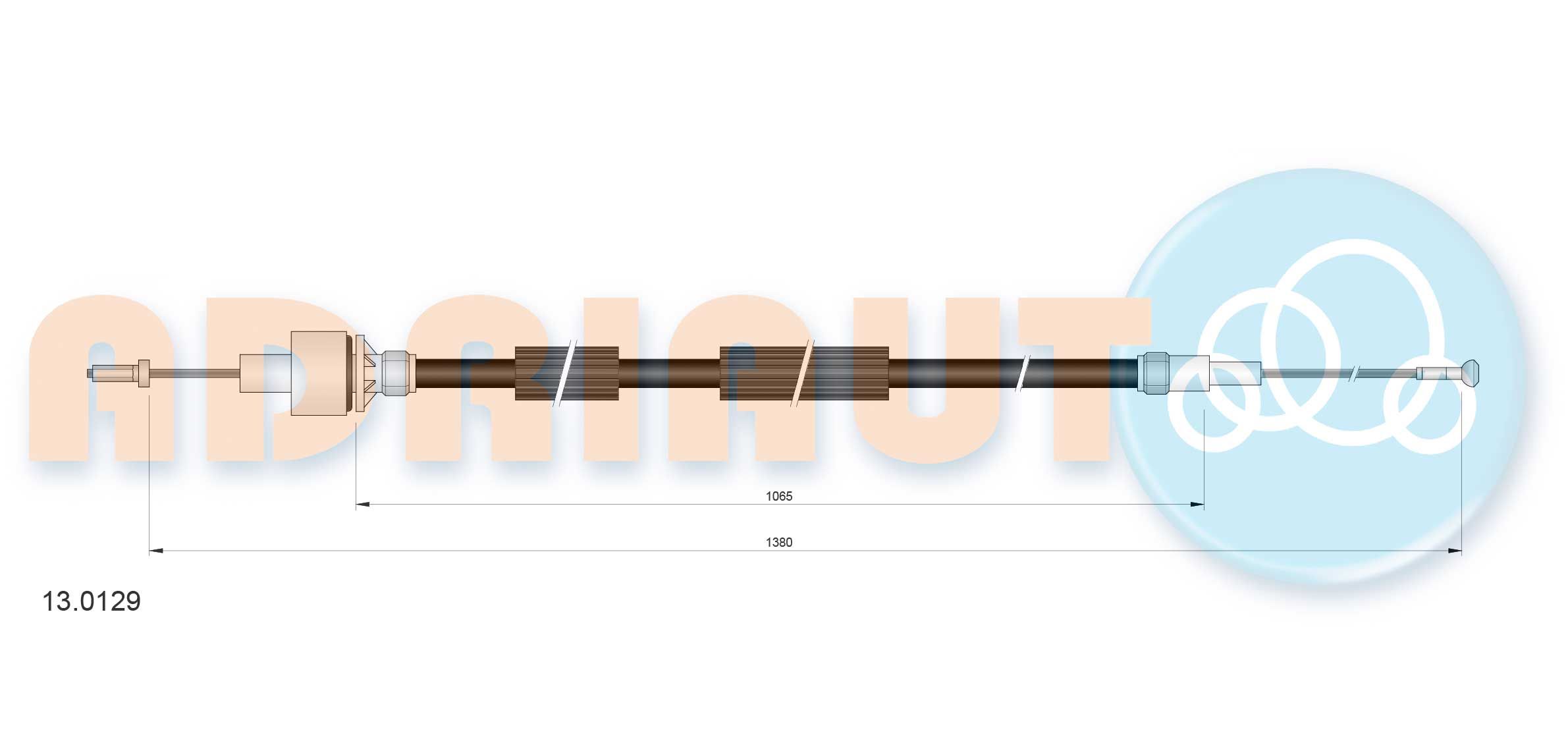 ADRIAUTO 13.0129 - Seilzug, Kupplungsbet&auml;tigung
