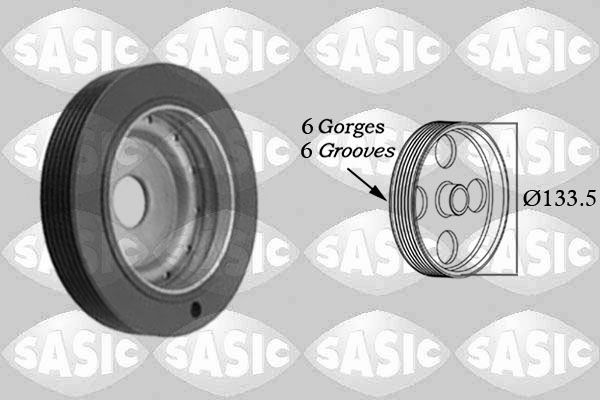 SASIC 2154001 - Riemenscheibe, Kurbelwelle