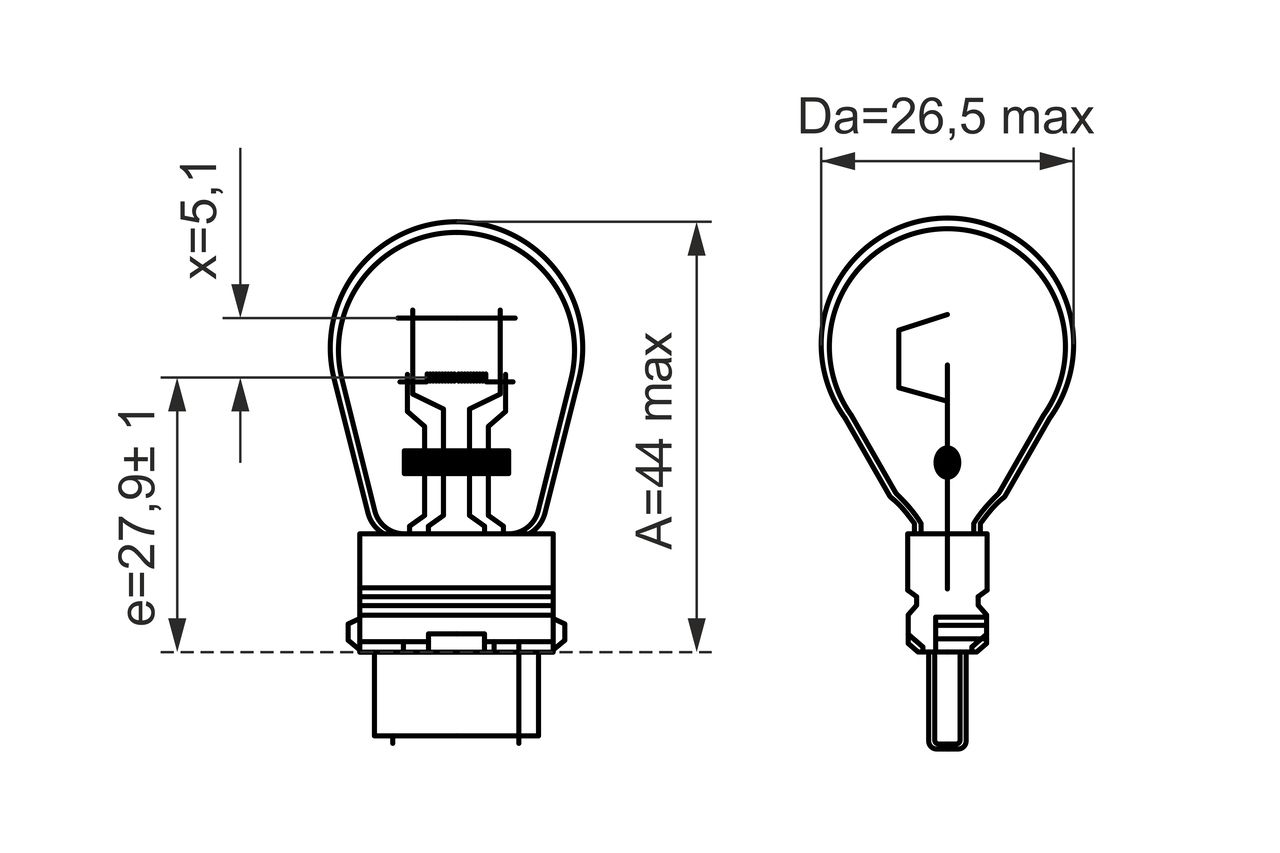 Gl&uuml;hlampe, Park-/Positionsleuchte