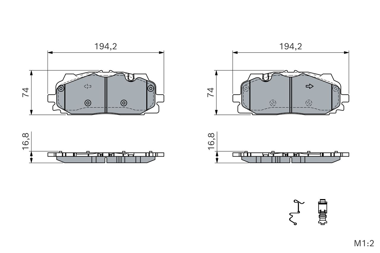 Bremsbelagsatz, Scheibenbremse Bremsbelagsatz, Scheibenbremse