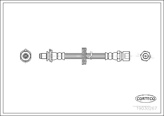 FLEXIBLE DE FREIN SAAB 900,9-3  0705