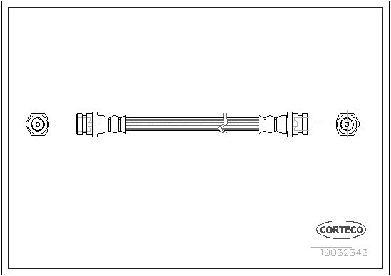 FLEXIBLE DE FREIN MAZDA  0705