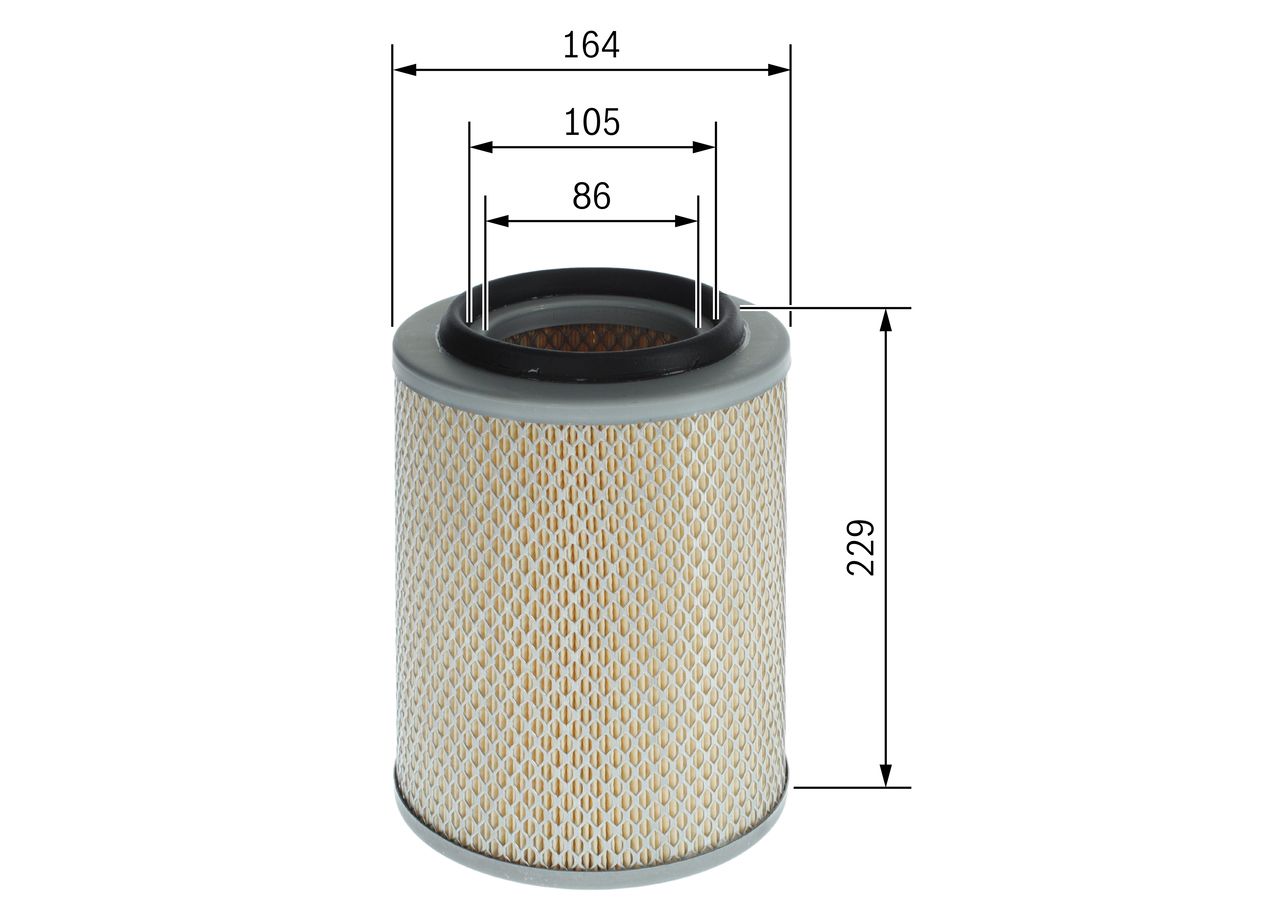 BOSCH F 026 400 796 - Luftfilter