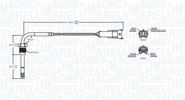 Sensor, Abgastemperatur
