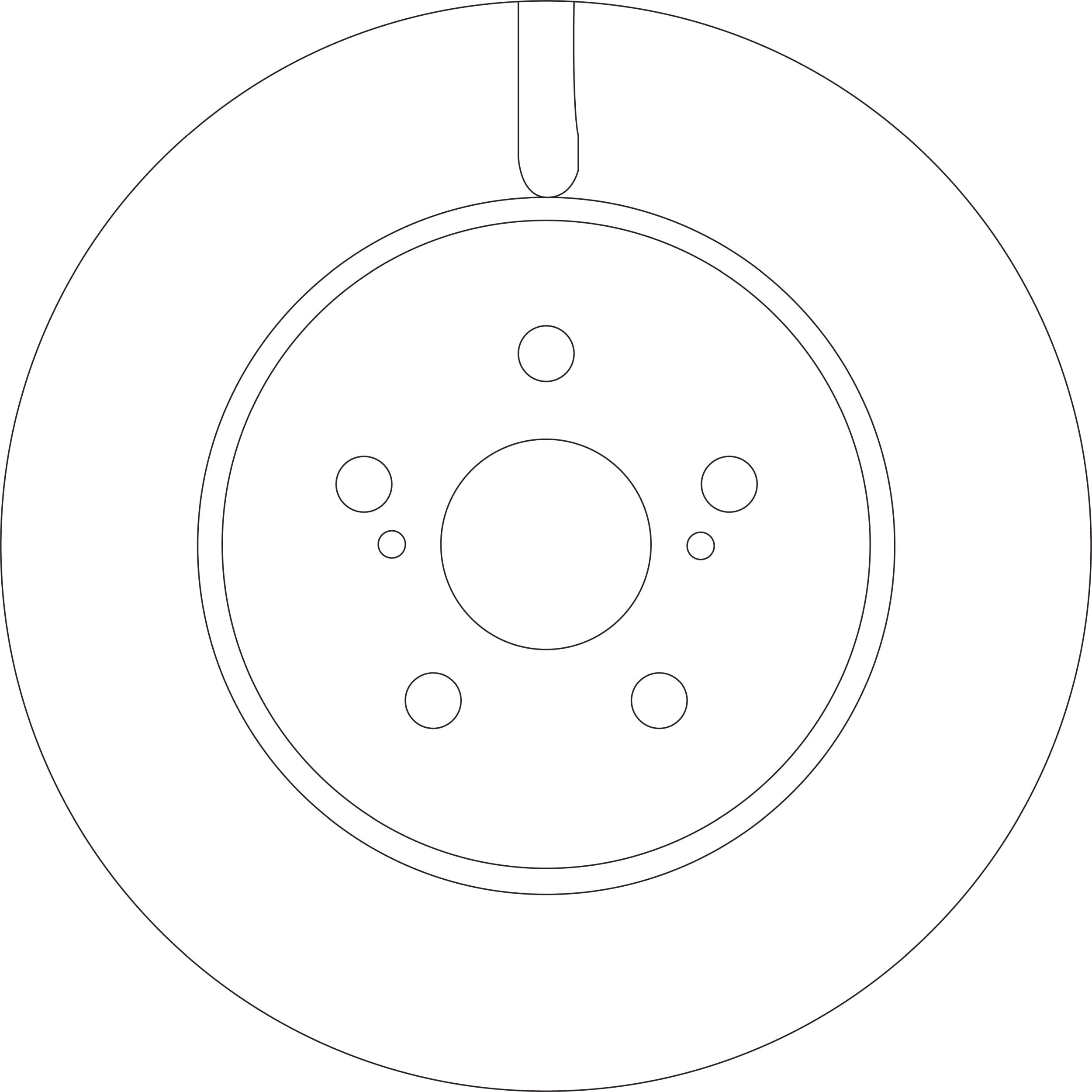 DF9032S Toyota Corolla Hybrid 2022-on Brake Disc Front Axle - TecDoc Only