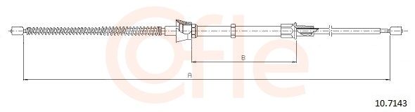 COFLE 10.7143 - Seilzug, Feststellbremse