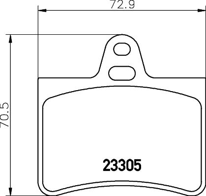 Комплект тормозных колодок, дисковый тормоз 8DB 355 019-441