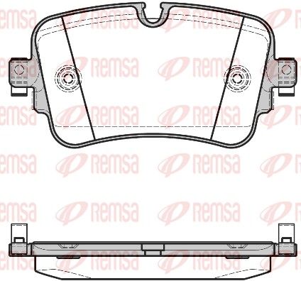 Brake Pad Set, disc brake 1668.08