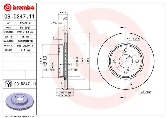 Brake Disc 09.D247.11