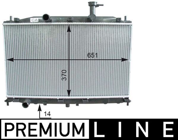 Radiador, refrigeración del motor
