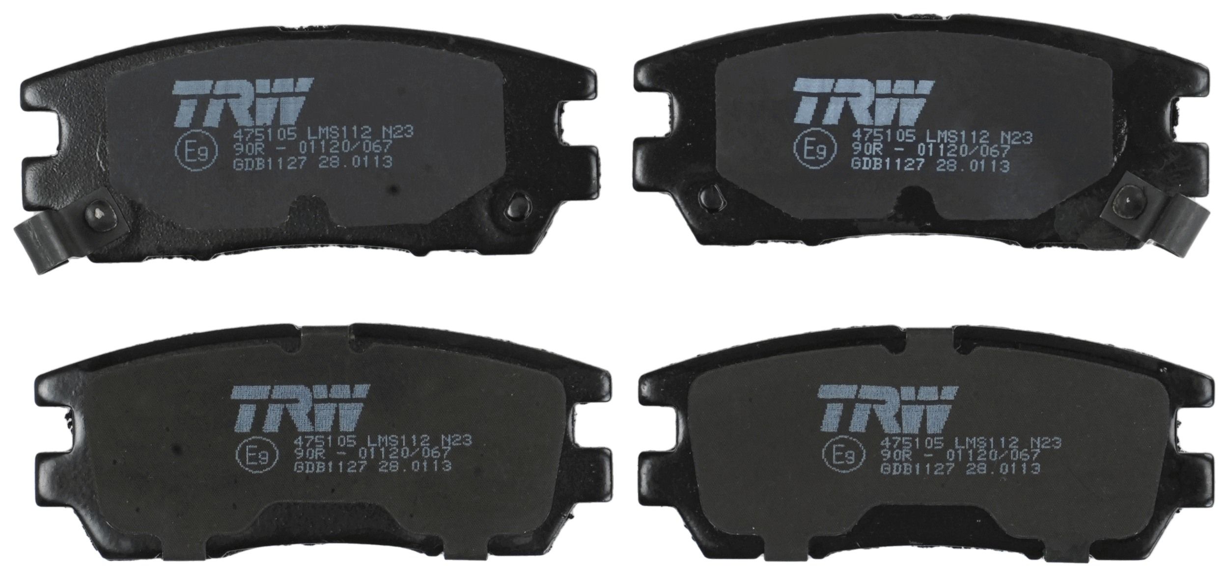 TRW DISC BRAKE PADS - TecDoc 2