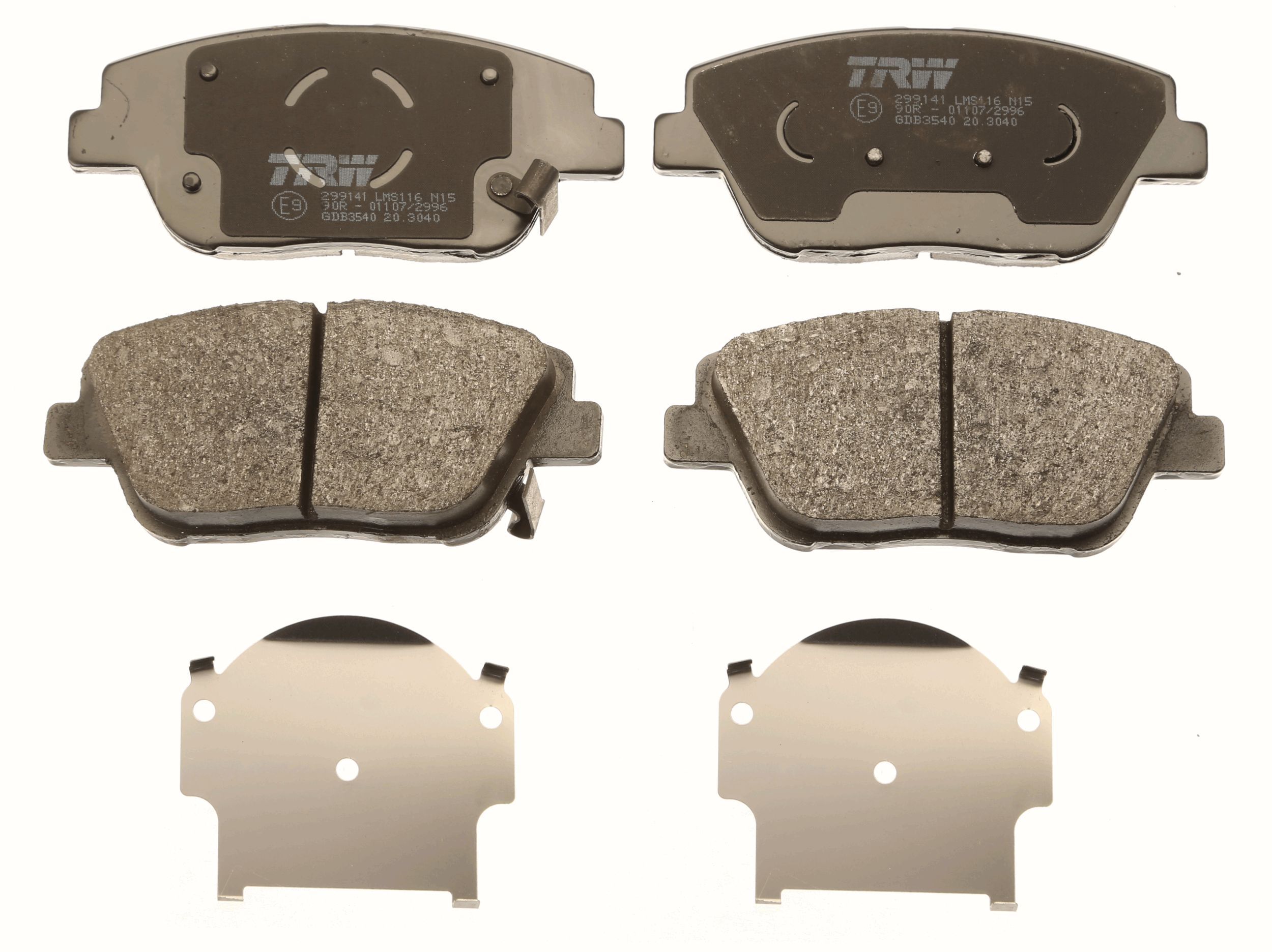 TRW BRAKE PAD SET, DISC BRAKE - TecDoc 2