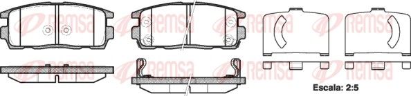 Brake Pad Set, disc brake 1260.12