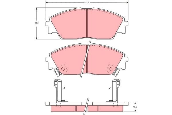 TRW DISC BRAKE PADS - TecDoc Only