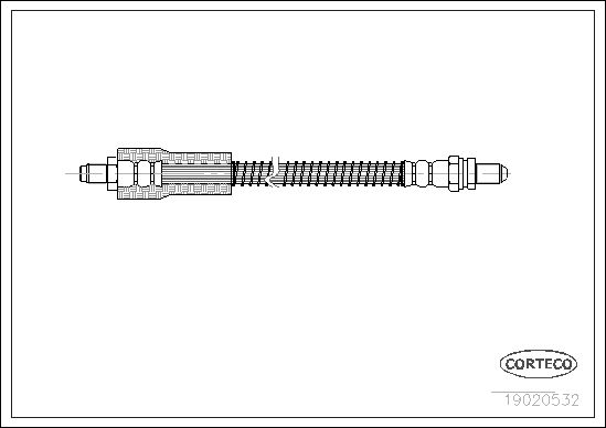 FLEXIBLE DE FREIN FORD ESCORT  0705