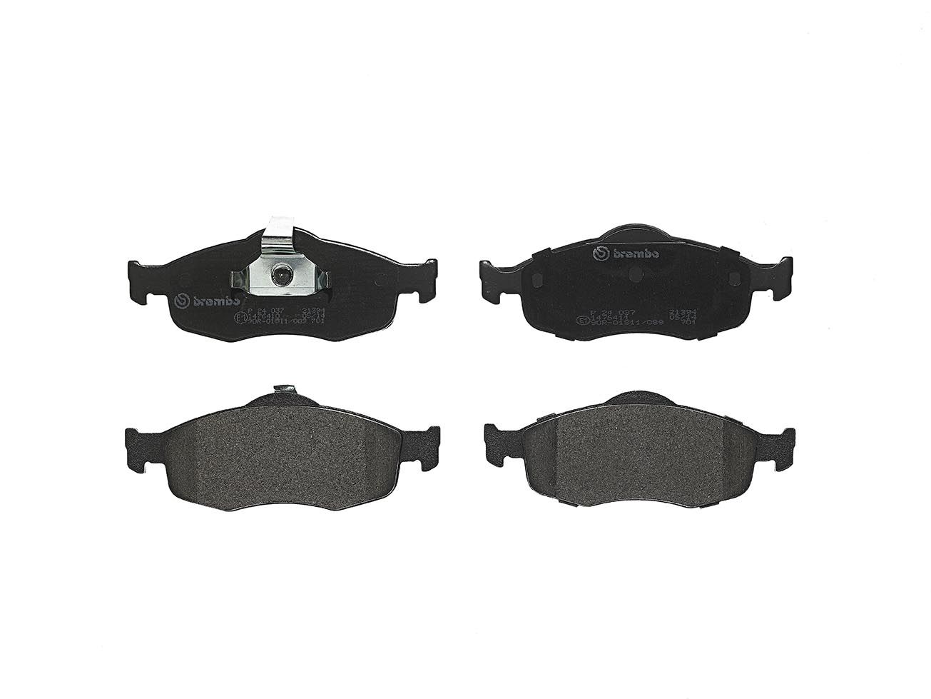 BREMBO P 24 037 - Bremsbelagsatz, Scheibenbremse PRIME LINE