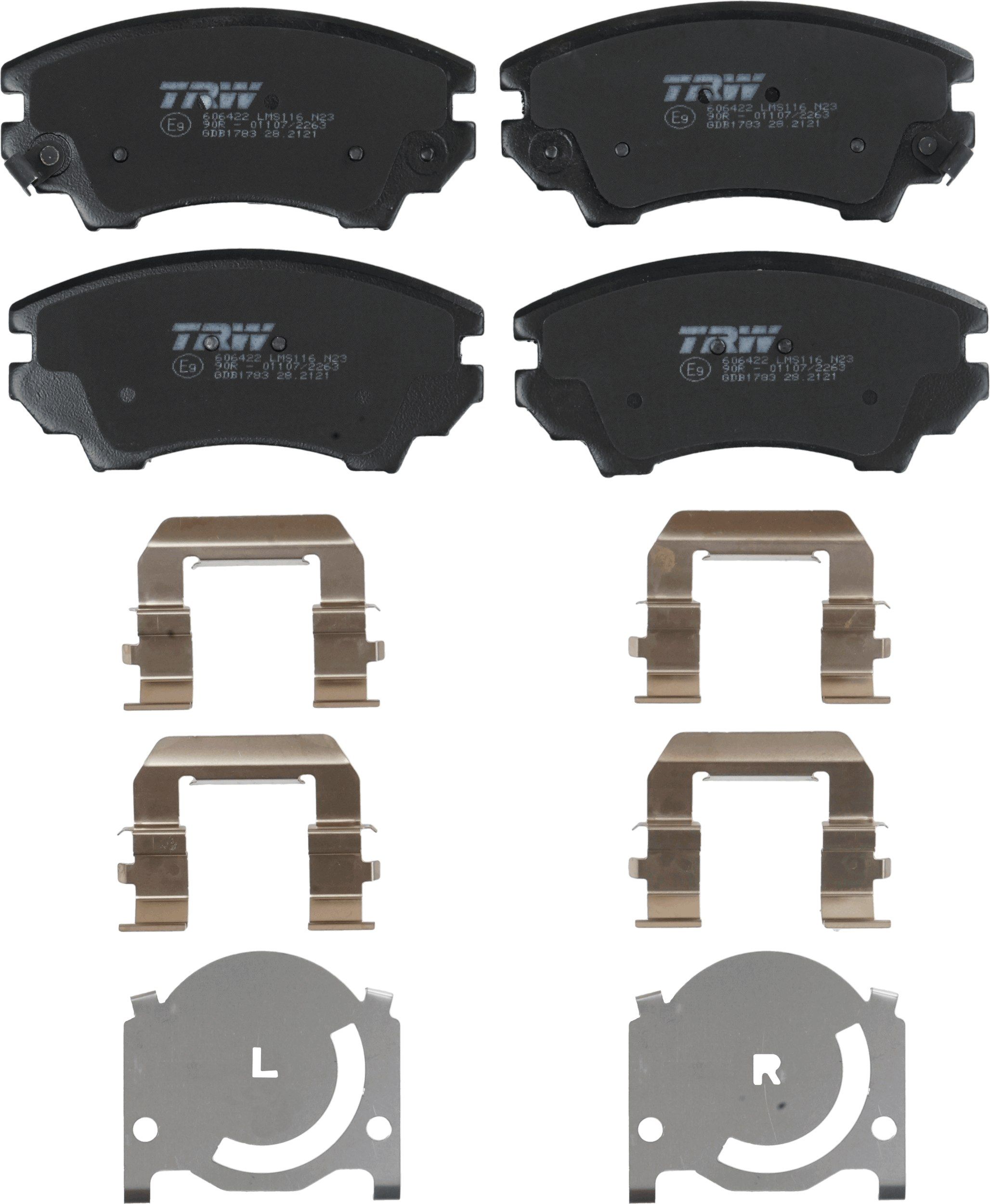 TRW DISC BRAKE PADS - TecDoc 2