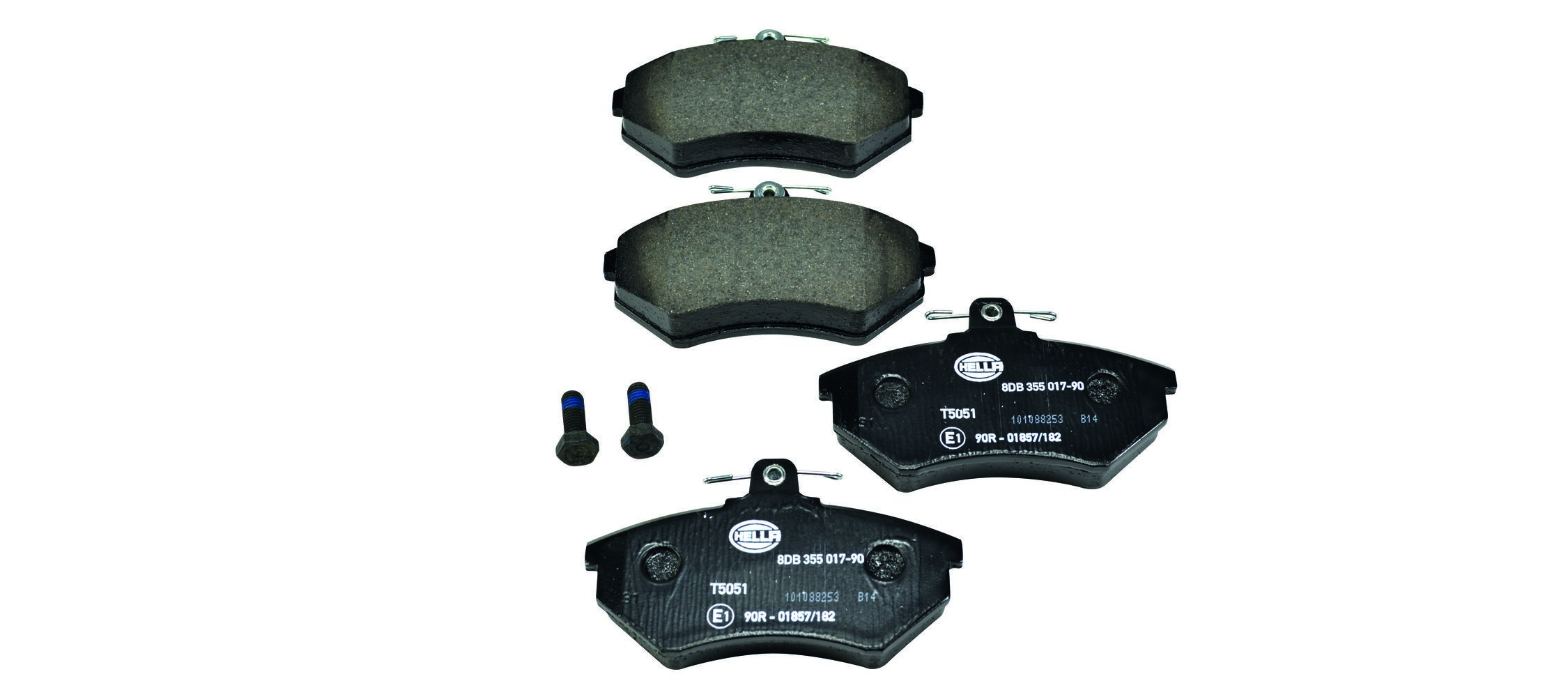 HELLA 8DB 355 017-901 - Bremsbelagsatz, Scheibenbremse