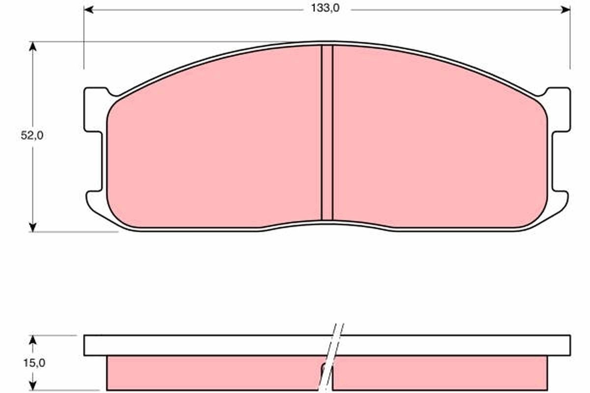 Brake Pad Set, disc brake GDB983