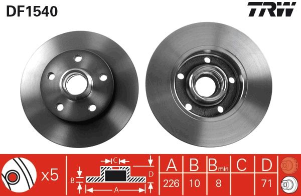 PAIRE DE DISQUES  9900