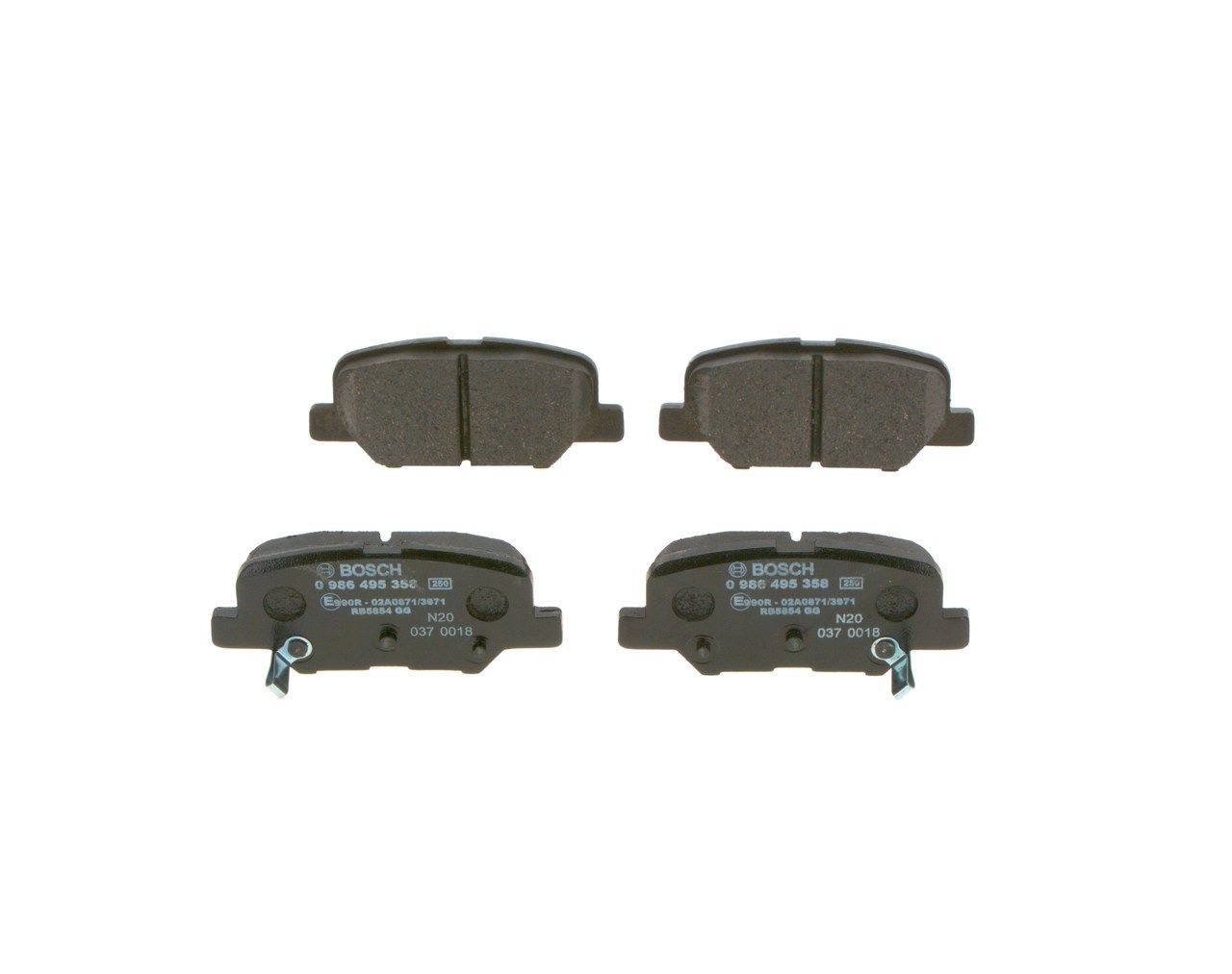 Brake Pad Set, disc brake 0 986 495 358