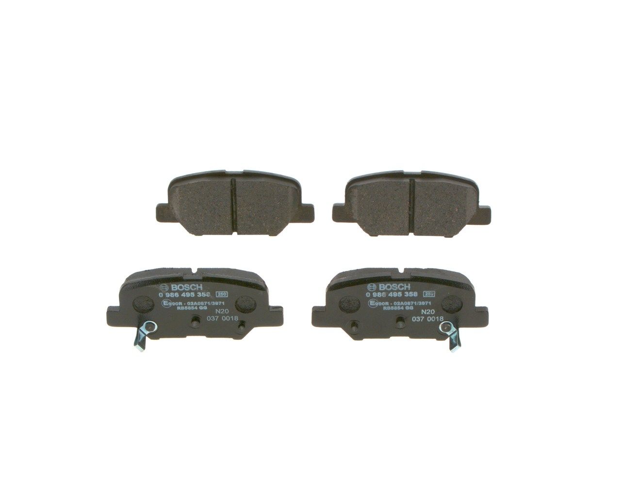 BOSCH 0 986 495 358 Brake Pad Set, disc brake