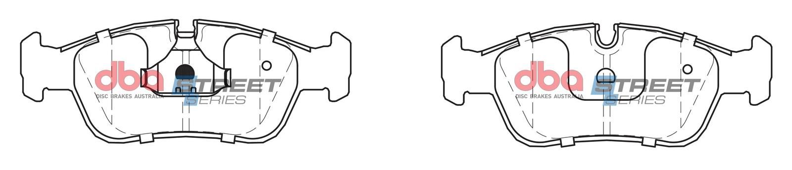 DBA SS STREET SERIES BRAKE PADS [ BMW 1989-2014 F ](suits wear sensor DBAWS1004) - TecDoc Only