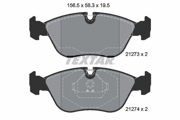 Brake Pad Set, disc brake 2127304