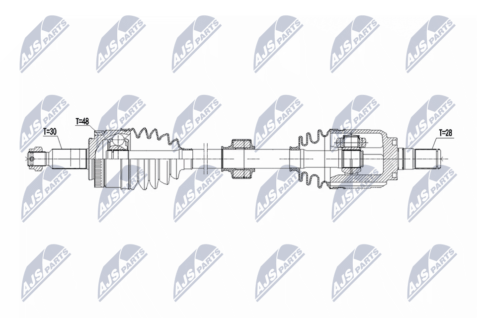 NTY NPW-HY-637 Antriebswelle