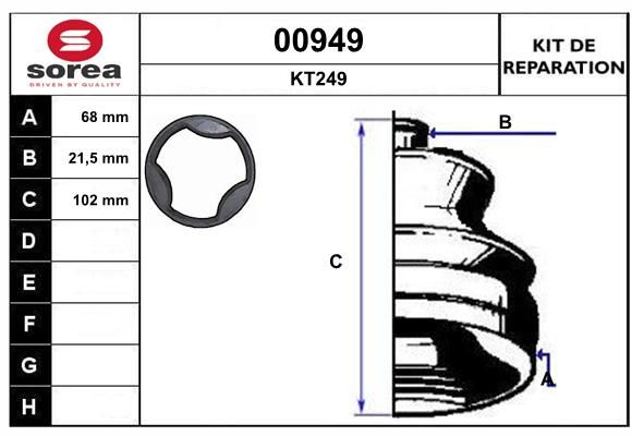 KIT D'ETANCHEITE 00949  9900