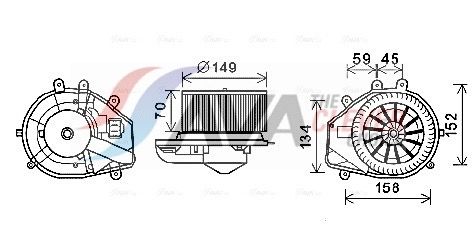 AVA QUALITY COOLING VN8352 - Innenraumgebläse