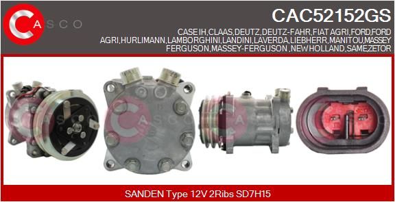 CAC52152GS CASCO Genuine kompresszor, klíma