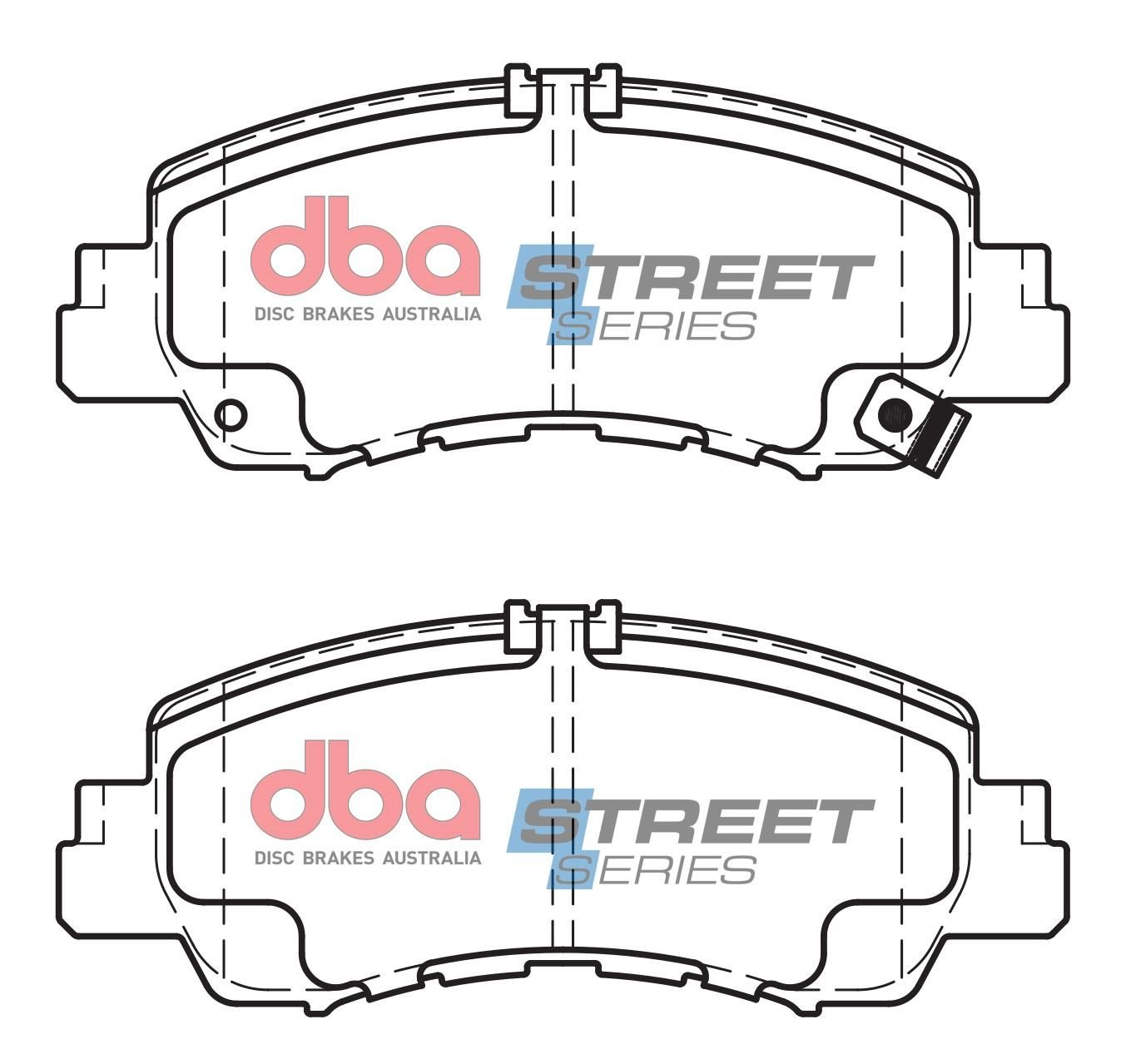 DBA SS STREET SERIES BRAKE PADS [ Mitsubishi Eclipse Cross 2017 -> F ] - TecDoc Only