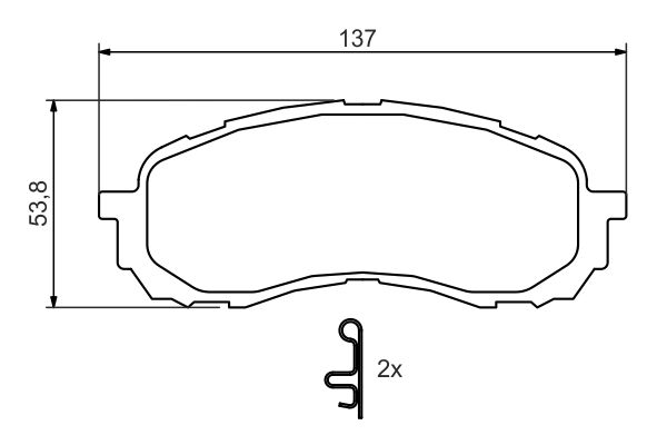 Brake Pad Set, disc brake 0 986 494 373