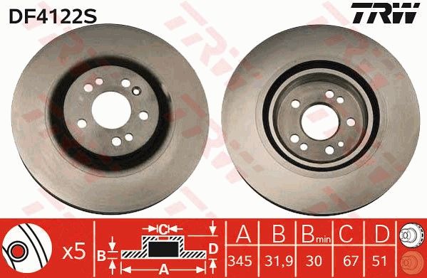 Brake Disc DF4222S