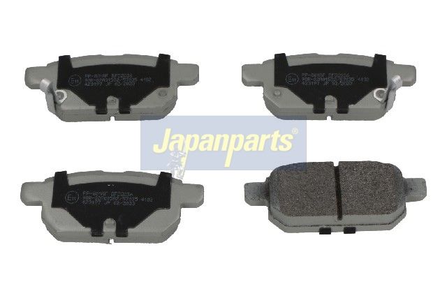 JAPANPARTS PP-801AF - Bremsbelagsatz, Scheibenbremse