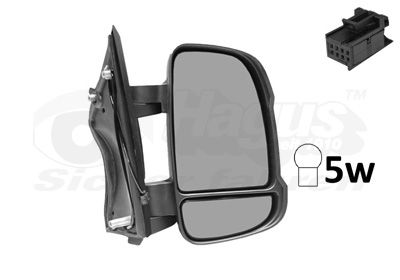 VAN WEZEL 1651802 - Au&szlig;enspiegel * HAGUS *