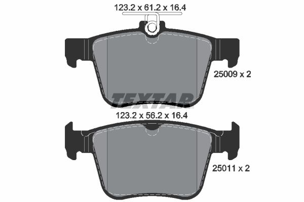 Brake Pad Set, disc brake 2500901