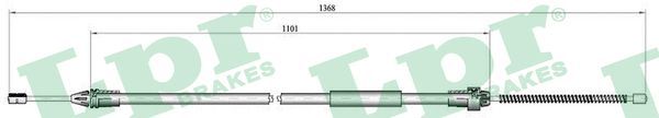 Cable Pull, parking brake C0681B